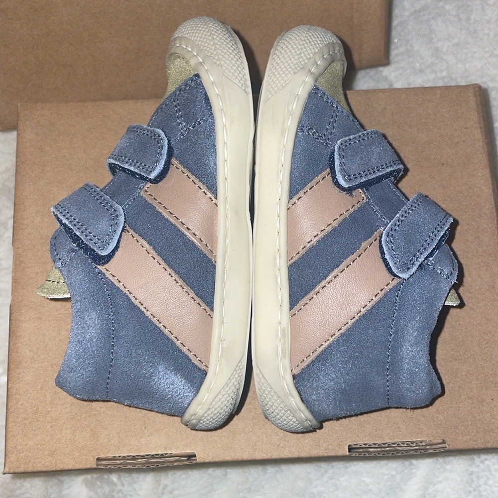 NWT NATURINO MACKS VL Boys First-steps Leather and Suede Shoes in Blue - Picture 14 of 15